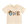 thumbnail image 1 of Tiny Cutey 1st Birthday Outfit Boy Toddler T-Shirt Clothes 1 Year Old Summer Short Sleeve Top for 6-12 Months, 1 of 7