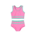 thumbnail image 1 of Tiny Cutey Girl Tankini Swimsuit Kid Summer Sleeveless Vest Top Bikini Bathing Suits Set 2pcs for 4-5T, 1 of 6