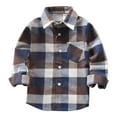 thumbnail image 1 of Tiny Cutey Kids Little Boys Girls Baby Long Sleeve Button Down Plaid Flannel Shirt Top Clothes for 4-5T, 1 of 4