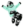 thumbnail image 1 of Tiny Cutey Toddler Baby Boy Girl Hoodie Sweatshirt Outfits Winter Long Sleeve Top Pants Clothes Set,12-18 Months, 1 of 7