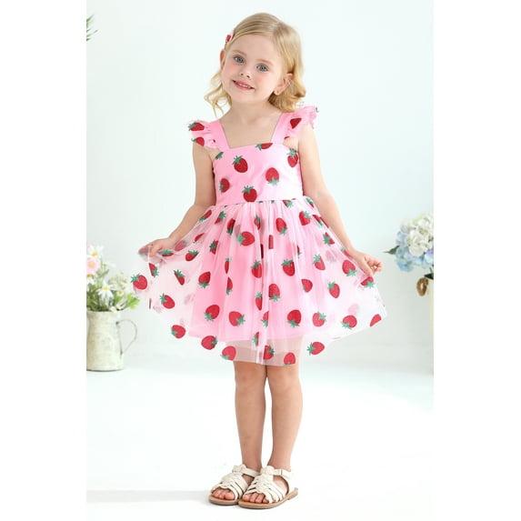 Tiny Cutey Toddler Girl Tulle Tutu Dress Baby Vintage Party Princess Skirt Set for 3-4T