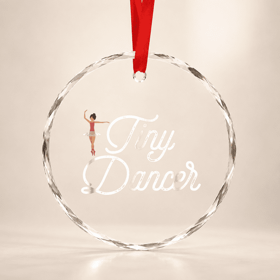 Tiny Dancer For Dancing Ballet Class Ballerina Glass Ornament