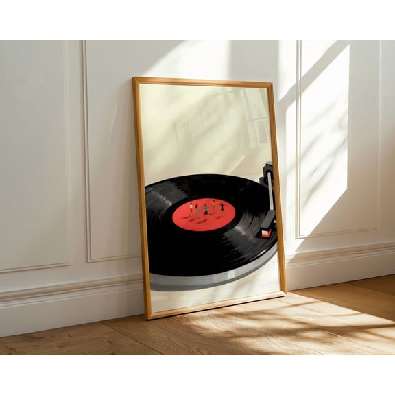 Tiny Dancers Vinyl Poster, Retro Music Wall Art