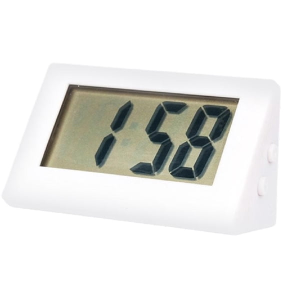 Tiny Digital Clock With Clear LED Display Queit Movement 55x25x30mm Portable Size For Bedroom Study Room Office Desk