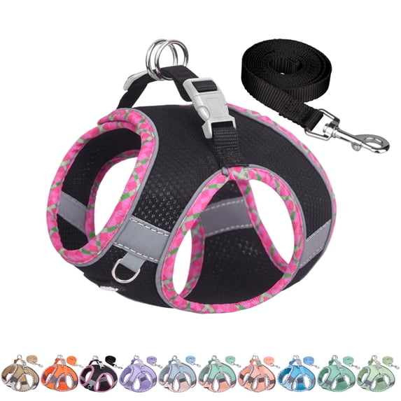 Tiny Dog Harness - Lightweight Mesh Step-in Vest for Puppy, Reflective & Escape-Proof Design with High-Stick Magic Tape - Indoor/Outdoor Use for Chihuahua, Maltese