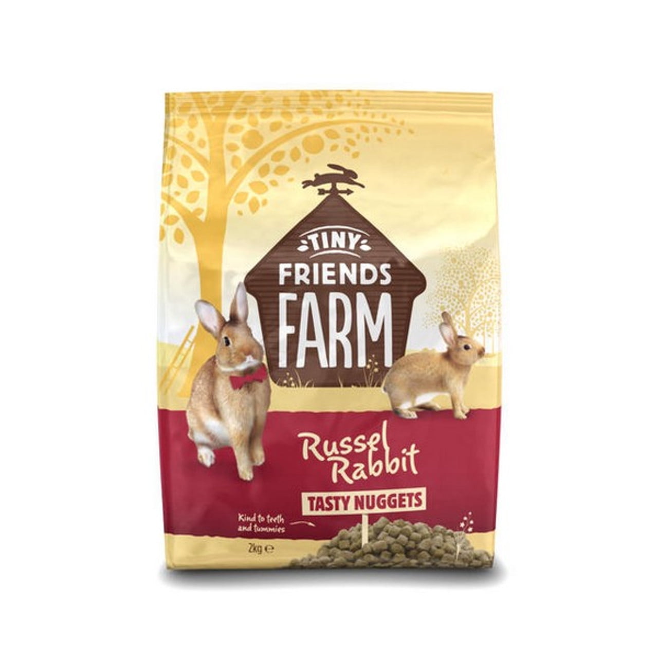 Tiny Friends Farm Russels Tasty Nuggets Small Animal Food 2kg 1 Case