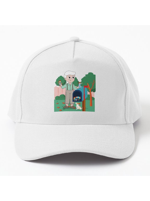 Tiny Friends in the Mailbox Baseball Cap, Whimsical Character Graphic, Hat Style