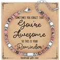 thumbnail image 1 of Tiny Gemstone Beaded Bracelets for Teen Girls Women - Unique Christmas Valentines Easter Birthday Mothers Day Graduation Gifts for Her Friend Sister Wife Mom Daughter Granddaughter, 1 of 7
