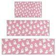 thumbnail image 1 of Tiny Ghost Halloween Pattern Kitchen Rugs Sets Of 3,Kitchen Runner Rugs Non Skid Washable,Decorative Kitchen Floor Mats for Kitchen,Sink,Laundry,17"x30"+ 17"x47" + 17"x59", 1 of 6