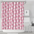 thumbnail image 1 of Tiny Ghost Halloween Pattern Shower Curtain 72"x84" ,Bathroom Decorative Shower Curtains Set with 12 Hooks,Modern Waterproof Washable Shower Curtain, 1 of 6