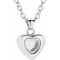 thumbnail image 1 of Tiny Glass Heart Urn Necklace For Ashes Fashion Cremation Jewelry Holder Keepsake Memroial Pendant Necklace, 1 of 6