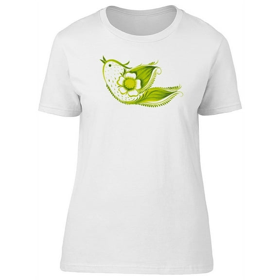 Tiny Green Bird T-Shirt Women -Image by Shutterstock, Female Small