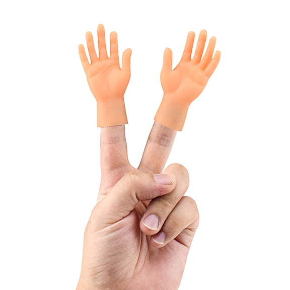 Tiny Hands for Fingers Tiny Tiny Hands Left & Right Hand Soft Touch PVC Plastic Hands Mini Finger Puppets Small Hands Model Toys for Parties Music Festivals Bar Nights