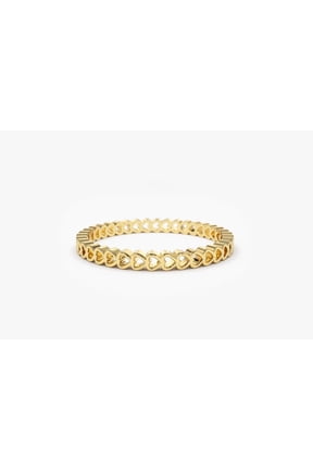 Tiny Heart Ring / Stacking Ring / Infinity Heart Ring / Promise Ring For Her / Thin Band Ring