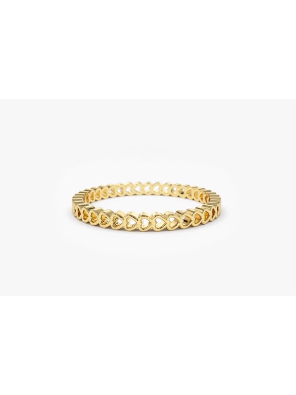 Tiny Heart Ring / Stacking Ring / Infinity Heart Ring / Promise Ring For Her / Thin Band Ring