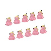 Tiny Highlands Cow Minis Resin Cow Figurines for Fairy Garden Decors,Miniatures Dollhouses Accessories,Crafts Ornaments