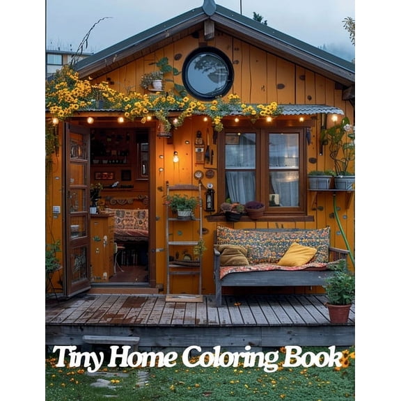 Tiny Homes Coloring Book, (Paperback)