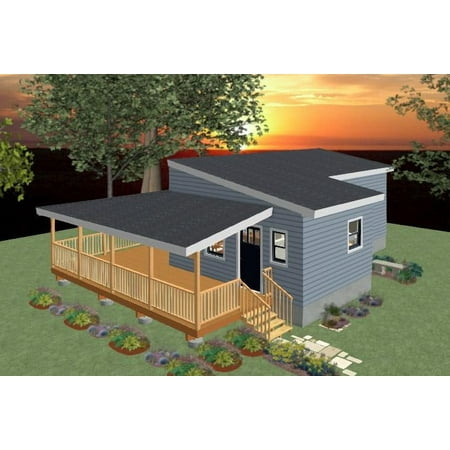 Tiny House Blueprints Plans 495 SQFT