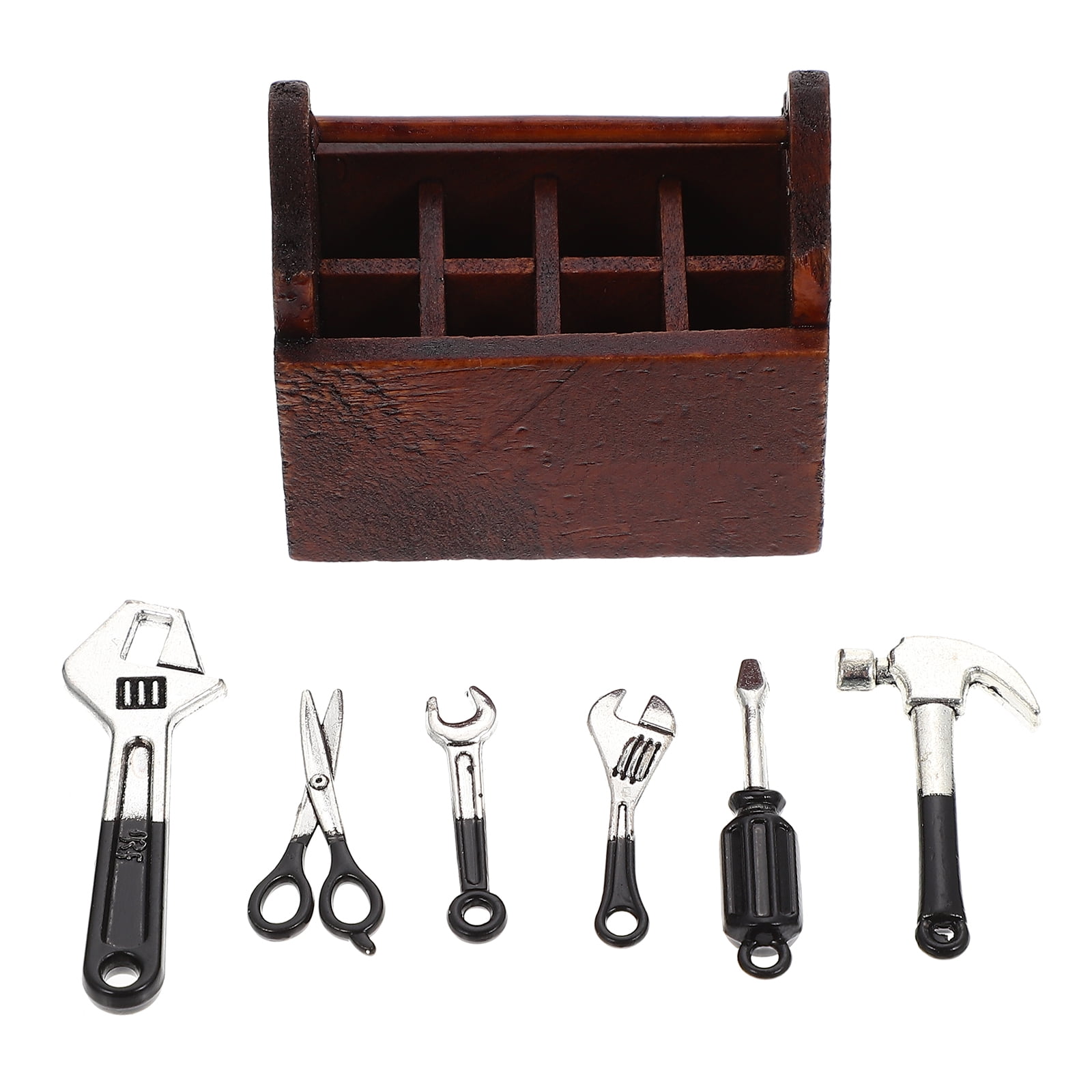 Tiny House Tool Case Mini Model Miniature Tools Metal Models Scissor