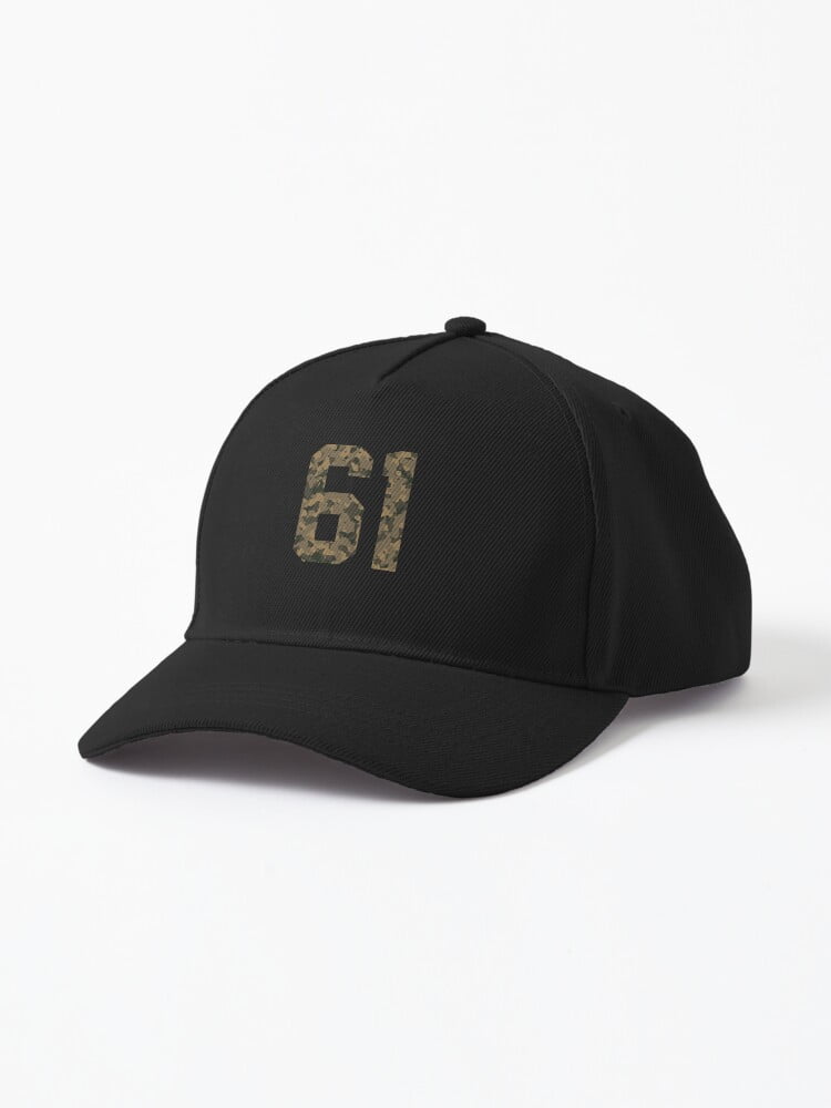 Tiny Hug Army Camouflage Number 61 - Sports Numbers Cap, Hats For Men ...