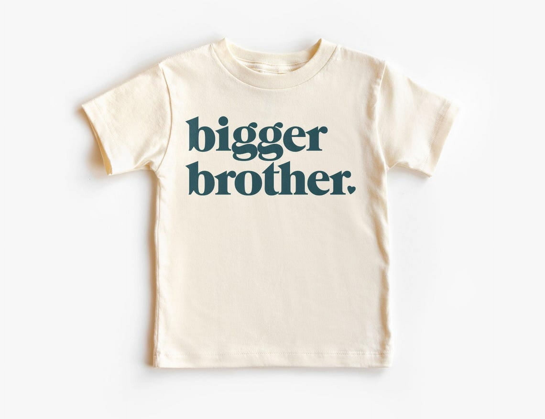 Tiny Hug Bigger Brother Heart Toddler Shirt - Middle Bro Kid'S Clothing ...