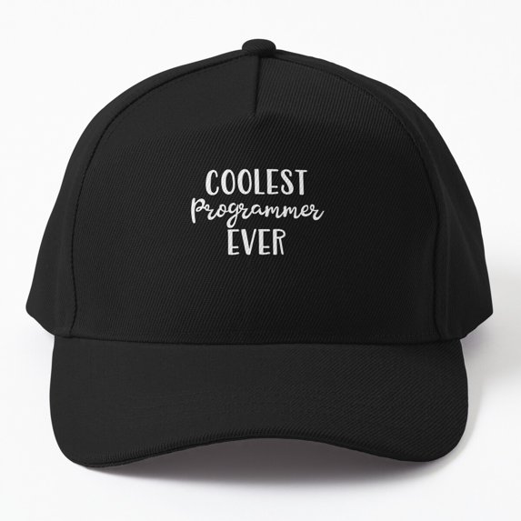 Tiny Hug Coolest Programmer Ever Cap, Hats For Men, Gift For Him ...