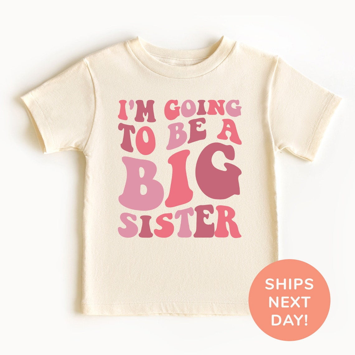 Hunde-Halstuch 'I’m Going To Be A Big Sister' – Rosa, Aus Polyester, Für Schwangerschaftsankündigung