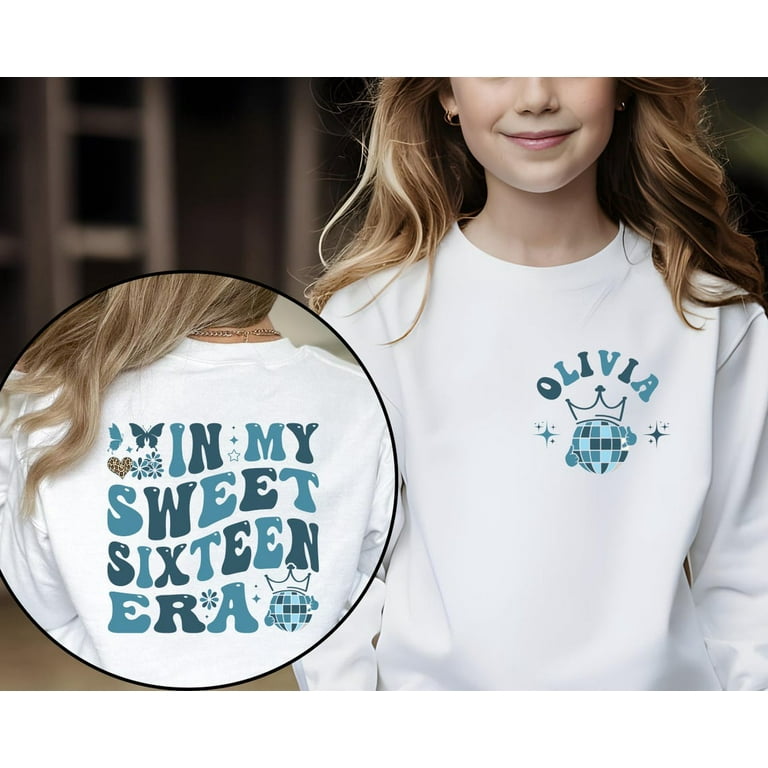 Tiny Hug In My Sweet Sixteen Era Sweatshirt, Sweet 16 Hoodie, 16Th