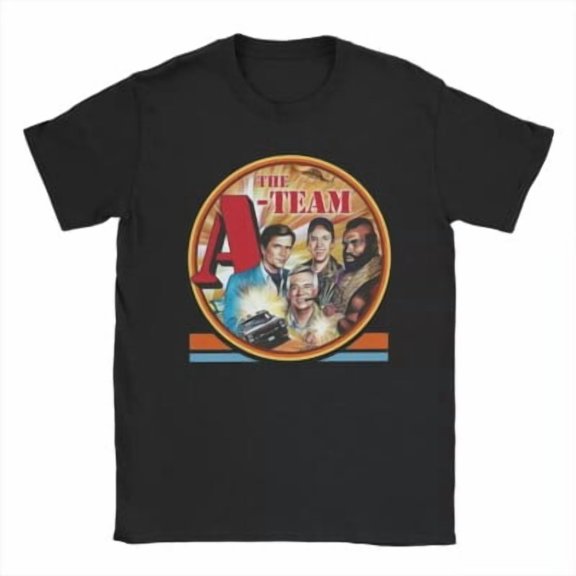 Tiny Hug Vintage The A Team Movie T-Shirt Men Round Collar Cotton T Shirts Short Sleeve All Size S-5XL