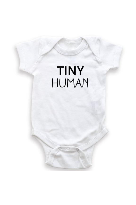 Tiny Human - Baby Bodysuit - Unisex Clothing - Baby Boy - Baby Girl - Newborn Baby - Baby Shower Gift