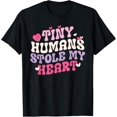 thumbnail image 1 of Tiny Human Stole My Heart Romantic Couple Valentine's Day T-Shirt, 1 of 5