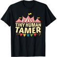 thumbnail image 1 of Tiny Human Tamer Funny Aesthetic Circus Art Carnival T-Shirtmen and women can wear, black, white, gifts.S,M,L,XL,2XL,3XL,2433XL, 1 of 4