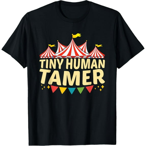 Tiny Human Tamer Funny Aesthetic Circus Art Carnival T-Shirtmen and women can wear, black, white, gifts.S,M,L,XL,2XL,3XL,2433XL