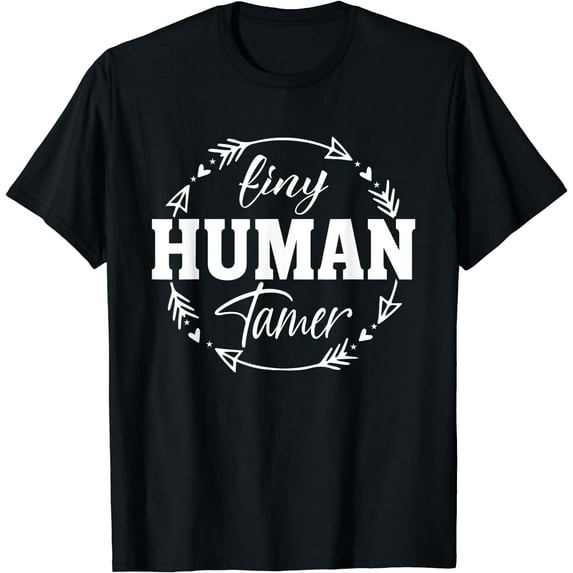 Tiny Human Tamer Funny T-Shirt Black 2X-Large