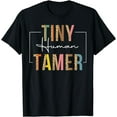 thumbnail image 1 of Tiny Human Tamer Leopard Back To Shool Cute Teacher T-Shirt, 1 of 4