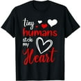 thumbnail image 1 of Tiny Humans Stole My Heart Valentine's Day NICU Nurse T-Shirt, 1 of 4