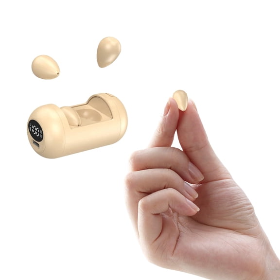 Tiny Invisible Mini Earbuds Smallest Micro Hidden Discreet Small Earbuds for Work Wireless Bluetooth Small Invisible Headphones Sleeping Ear Buds Headphones for Side Sleepers