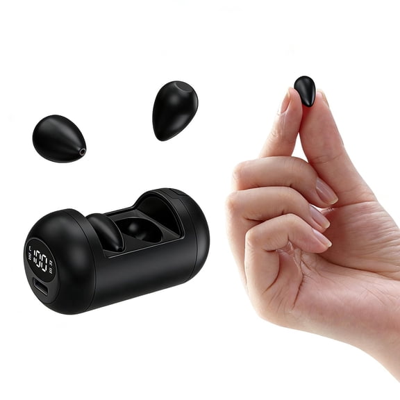 Tiny Invisible Mini Earbuds Smallest Micro Hidden Discreet Small Earbuds for Work Wireless Bluetooth Small Invisible Headphones Sleeping Ear Buds Headphones for Side Sleepers