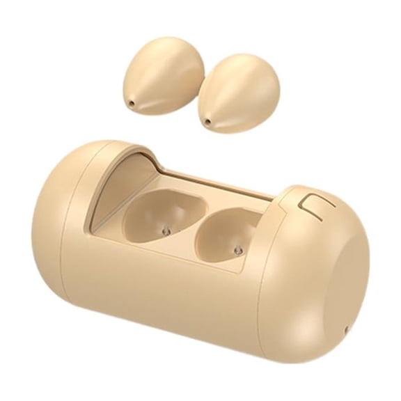 Tiny Invisible Mini Earbuds, Wireless Bluetooth Small Headphones for Small Ears, Micro Hidden Discreet Earbuds for Sleeping Work with Charging Case ()