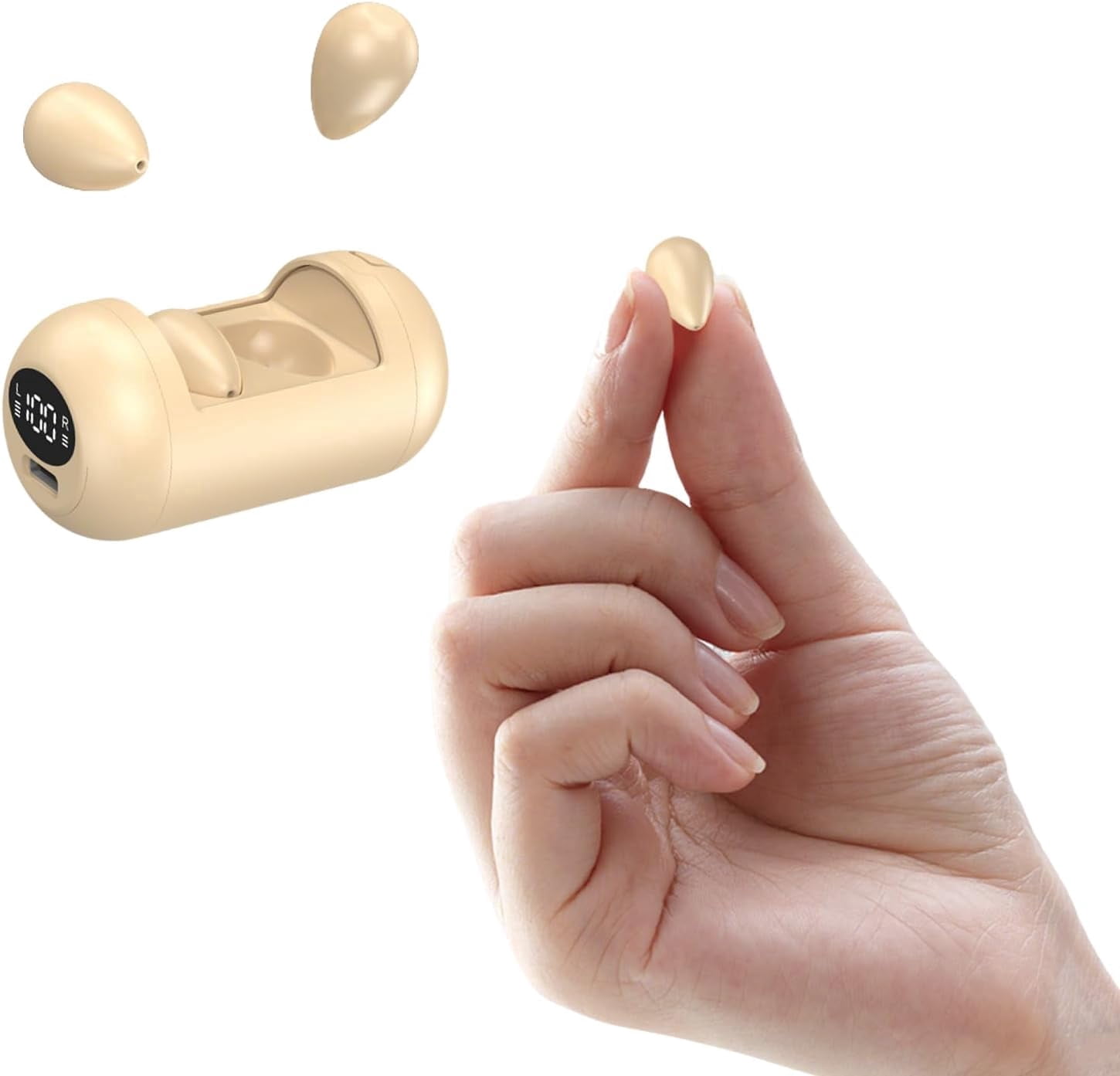 Tiny Invisible Mini Earbuds Wireless Bluetooth Small Invisible Headphones Ear Buds for Sleeping Smallest Micro Hidden Discreet Small Earbuds