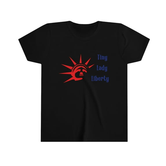 Tiny Lady Liberty Girl's 4th of July Shirt | Statue of Liberty | Patriotic