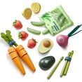 thumbnail image 1 of Tiny Land Wooden Fruit & Vegetable Play Set, Kids Pretend Play Kitchen Food Toys, Educational Playset for Toddler Learning and Imaginative Play, 1 of 6