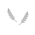 thumbnail image 1 of Tiny Leaf Ear Climbers - Delicate Crawler Cuff Stud Jacket Earrings, Silver-Tone, 1 of 5