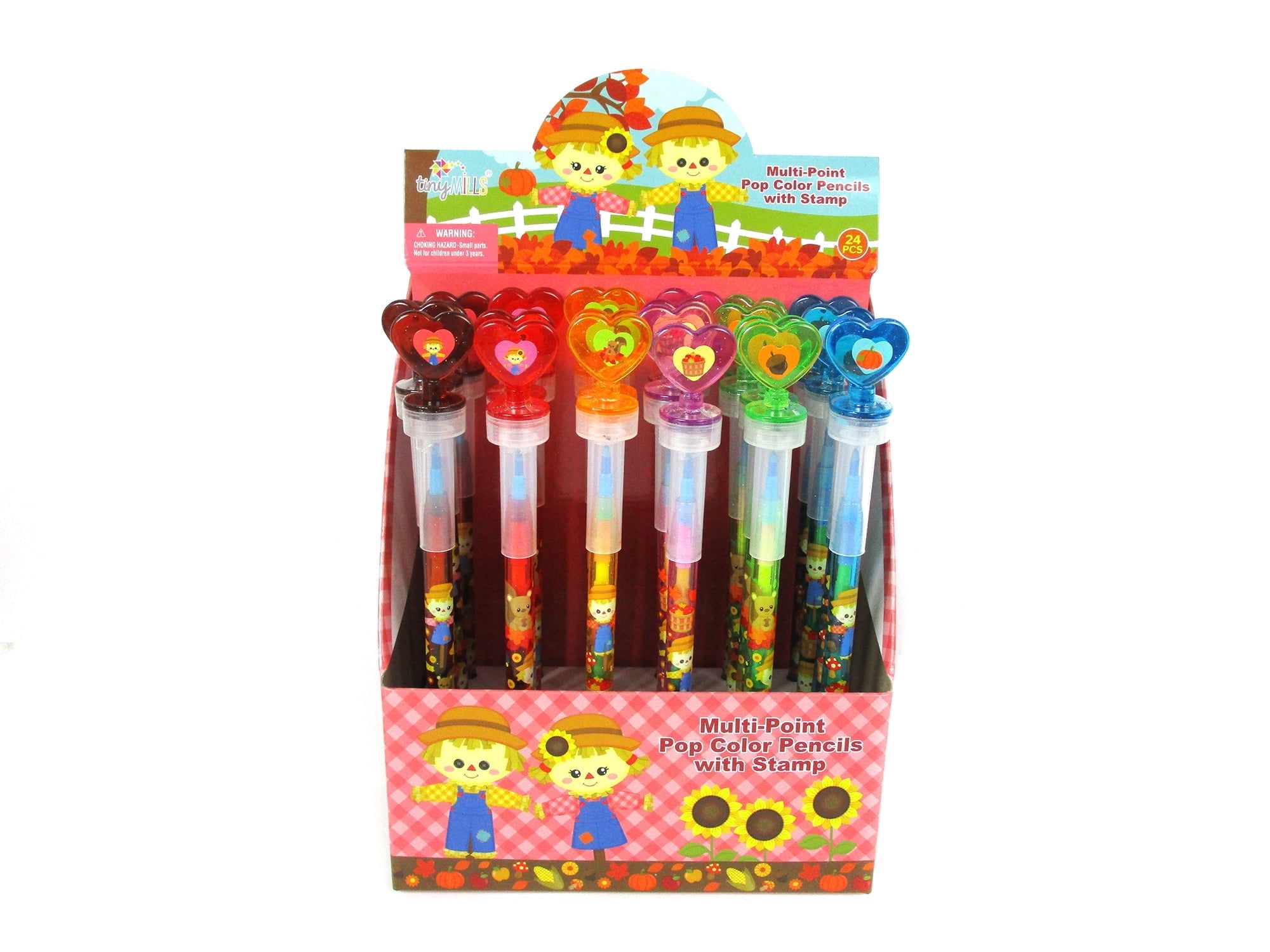 Tinymills 24 Fall Harvest Stacking Crayons, Stamper Toppers, Kids Party ...