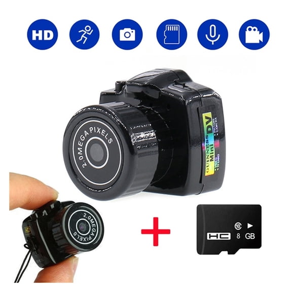 Tiny Mini Camera HD Video Audio Recorder Webcam Y2000 Camcorder Small DV DVR Security Secret Nanny Car Sport Micro Cam With Mic