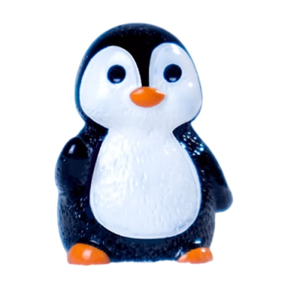 Tiny Miniature Penguin Figurines, Mini Winter Resin Penguins Collection Playset for Cake Toppers Decorations Mini Garden Micro Landscape Home Terrarium Crafts DIY Birthday Party Favor