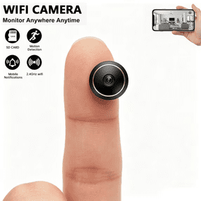 Mini Size Indoor Surveillance Camera, WiFi Connected Home Monitor, RoundTheClock Monitoring, App Remote Control for Pet & Elderly Care
