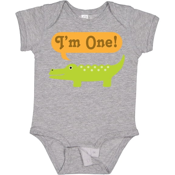 Tiny Nest 1St Birthday Alligator Jungle Baby Bodysuit First Kids Babys Animals 1, New Born, Baby Shower Gift, New Parents Gift