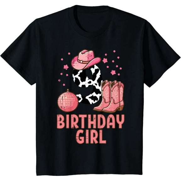 Tiny Nest 9th Birthday Shirts 9 Year Old Boys Girls Kids