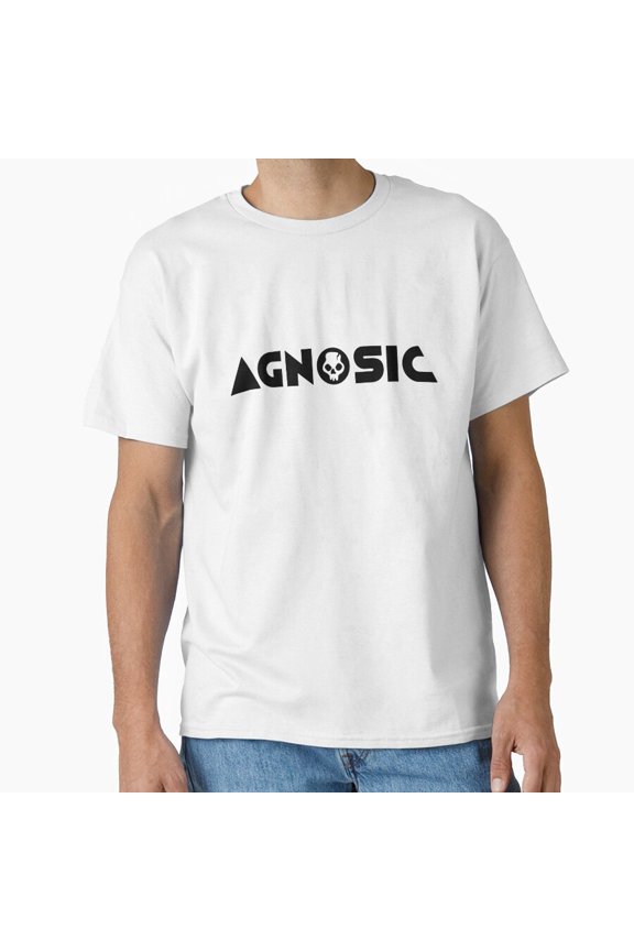 Agnosic Minimal Skull Classic T-Shirt, Size S To 5XL T-Shirt
